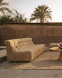 Sofá modular de exterior CHOPIN 2/3 plazas de olefina reciclada 190 x 93 x 78 cm en color arena (Sand)