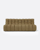 Sofá modular de exterior CHOPIN 4 plazas de olefina reciclada 215 x 93 x 78 cm en color arena (Sand)