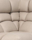Sofá modular de exterior CHOPIN rinconero de olefina reciclada 93 x 93 x 78 cm en color natural