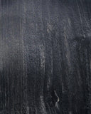 Taburete KING de madera de teca reciclada 44 x 38 x 45 cm en color natural y negro