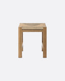 Taburete KUMAI de madera de teca y cuerda de papel 40 x 40 x 45 cm