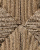 Taburete KUMAI de madera de teca y cuerda de papel 40 x 40 x 45 cm