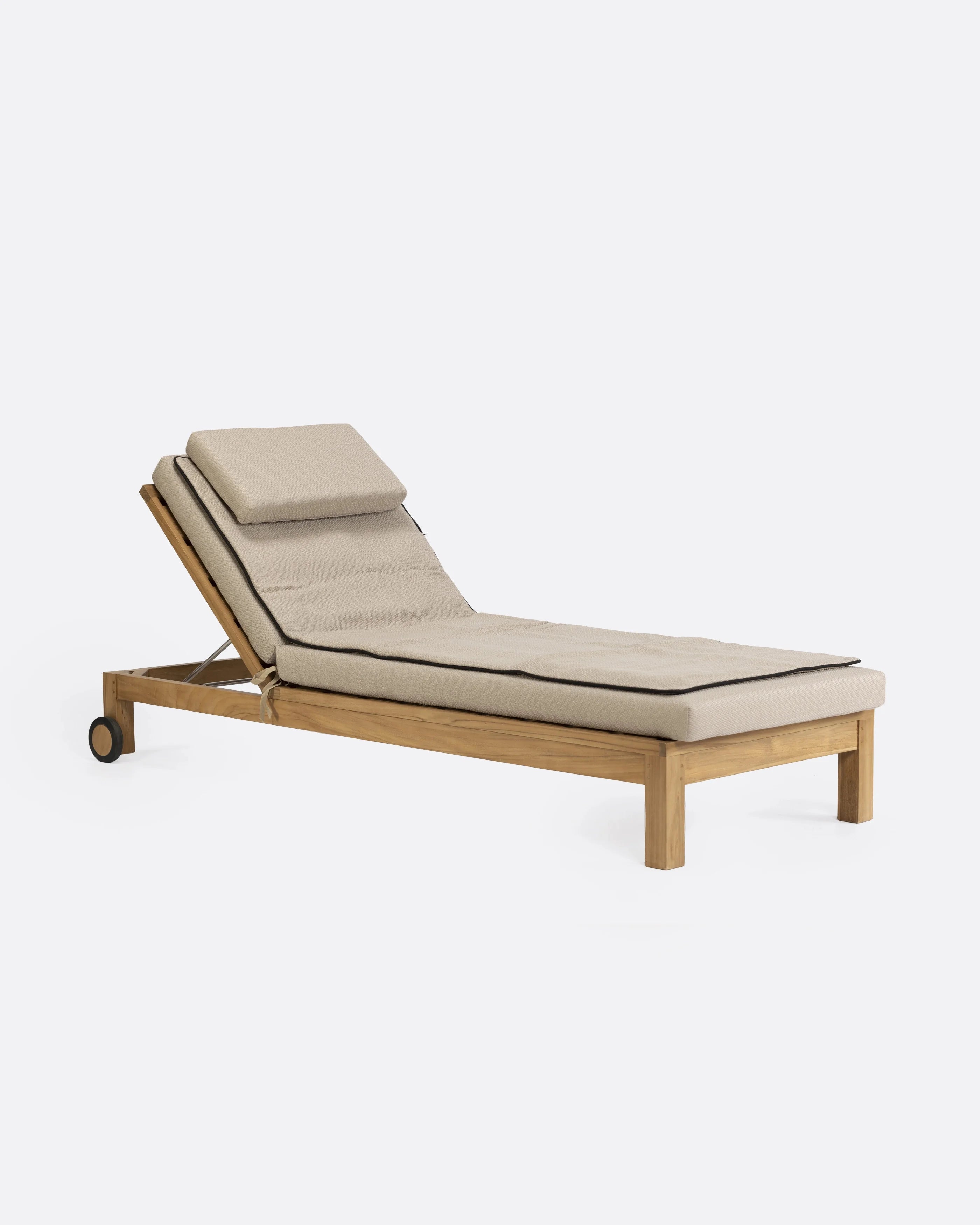 STRAKS sunbed topper 200 x 70 x 3 cm in natural colour – dareels