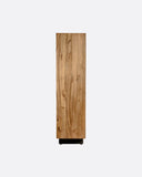 Vitrina CORA de madera de teca, hierro y cuerda de papel 100 x 45 x 176 cm