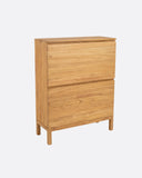 Zapatero EROSI de madera de teca 90 x 35 x 116 cm