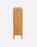Zapatero EROSI de madera de teca 90 x 35 x 116 cm